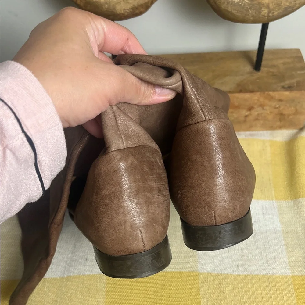 J. Crew Made in Italy  Brown Leather Combat Boots - Picture 12 of 13